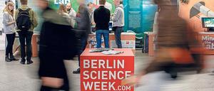 Gewimmel war früher. 2018 bei der Science Week in Berlin.