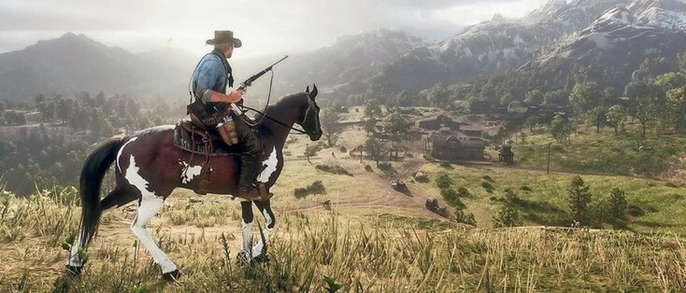 In Open-Worlds-Spielen wie „Red Dead Redemption 2“ (großes Bild) können Spieler den Wilden Westen erkunden. Spiele wie dieses wurden durch die aktuelle Konsolen-Generation geprägt