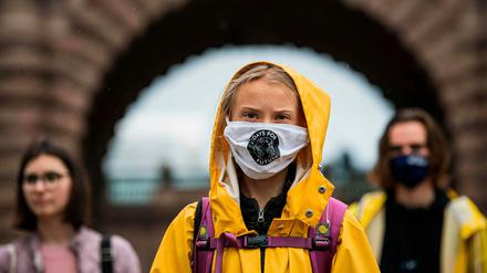Ikone des Klimaprotests. Greta Thunberg, 9. Oktober 2020 in Schweden.