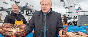 Schwerer Fang. Liegt zum EU-Gipfel kein Vertrag über die künftige Wirtschaftszusammenarbeit vor, sagt Boris Johnson, müsse man ohne Deal auseinandergehen.
