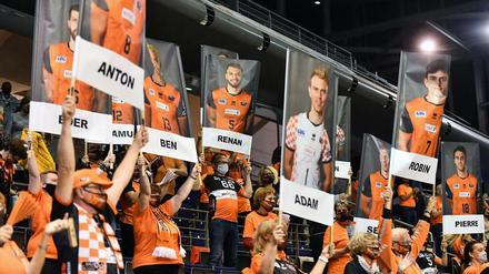 Die Fans im Volleys-Block machten ordentlich Stimmung.