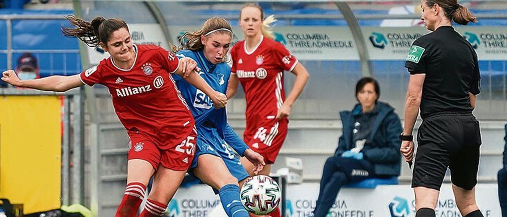 Lange spielte Sarah Zadrazil (links) in Potsdam, nun will sie mit den Bayern gegen Turbine gewinnen.