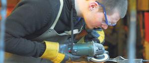 Ganz nah dran. Top ausgestattete Werkstätten - und zwar nicht nur an Waldorfschulen wie hier in Dahlem, wünscht sich Carola Zarth. Jugendliche sollen verschiedene Berufe kennenlernen.