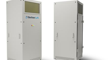 Made in Berlin. Der mobile Reiniger Pure wird in Lichtenberg produziert. Er wiegt 250 Kilogramm.