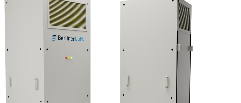 Made in Berlin. Der mobile Reiniger Pure wird in Lichtenberg produziert. Er wiegt 250 Kilogramm.