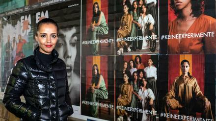 Die SPD-Politikerin Sawsan Chebli ist eine der Frauen hinter der Plakataktion "Keine Experimente".
