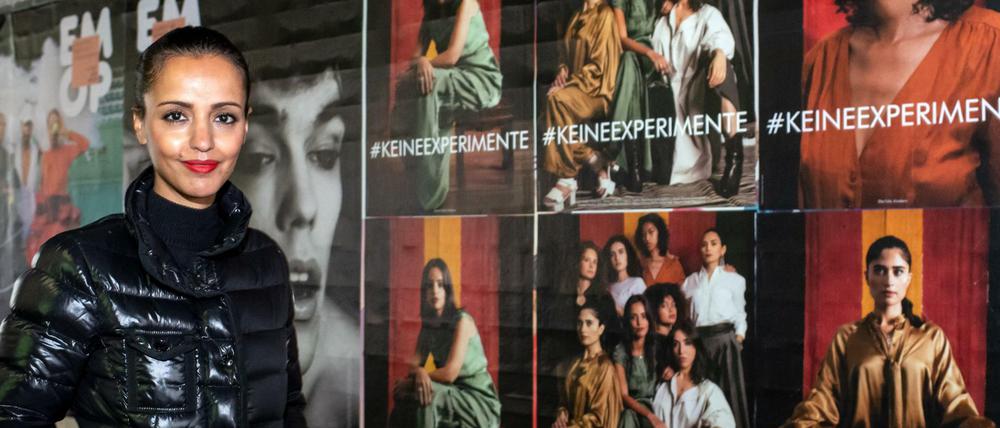 Die SPD-Politikerin Sawsan Chebli ist eine der Frauen hinter der Plakataktion "Keine Experimente".