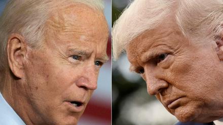 Der US-Präsident Donald Trump und sein Herausforderer Joe Biden.
