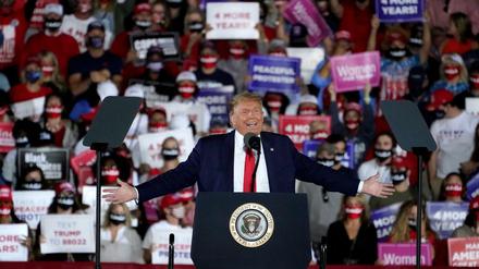 US-Präsident Donald Trump bei seiner Rede in Georgia am Freitag.