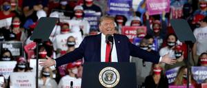 US-Präsident Donald Trump bei seiner Rede in Georgia am Freitag.