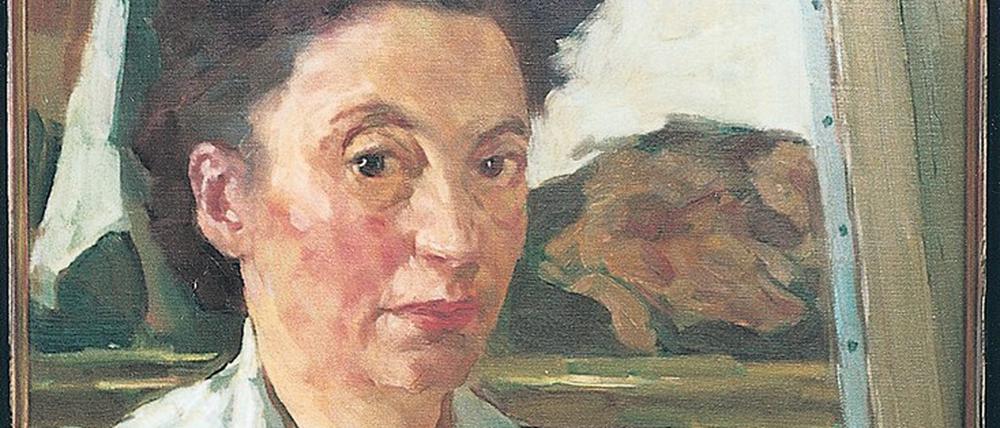 Späte Erinnerung. Lotte Lasersteins „Selbstporträt vor ,Abend über Potsdam’“ entstand 1950 im Exil.