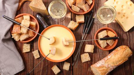 Käsefondue im Pop-up-Restaurant Gemütlich