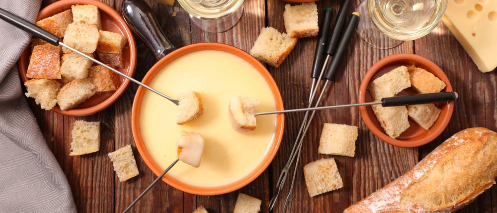 Käsefondue im Pop-up-Restaurant Gemütlich