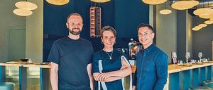 Pioniere des feinen Frühstücks: Lukas Mann, Maximiliane Wetzel und Martin Pöller (links).