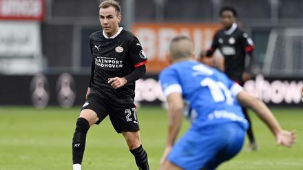 Mario Götze im Trikot des PSV Eindhoven. Sein Debüt verlief vielversprechend.