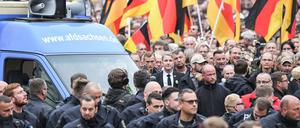 Rechte Demonstration am 1. September 2018 in Chemnitz.