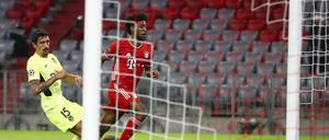 Kingsley Coman trifft zum 1:0 für die Bayern.