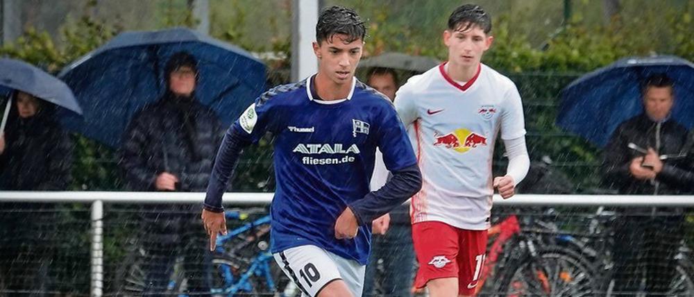 Görkem Koca spielt mit den B-Junioren von Hertha 03 Zehlendorf in der Bundesliga. Der Aufsteiger steht in der Tabelle als Zehnter im Mittelfeld.