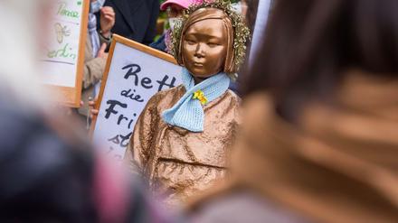 Die Statue in Berlin-Moabit. 