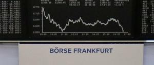 Der Kurssturz bei SAP hat den Dax am Montag schwer belastet.
