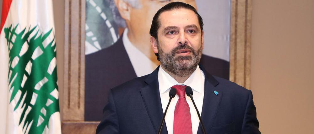 Ministerpräsident Saad Hariri – hier im Oktober 2019.