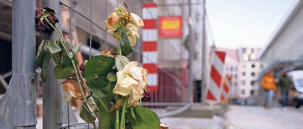 Am Tatort: In der Dresdner Schlossstraße geschah das Verbrechen. 