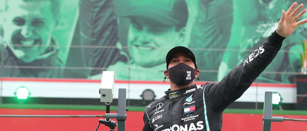 Lewis Hamilton nach seinem Rekordsieg in Portugal.