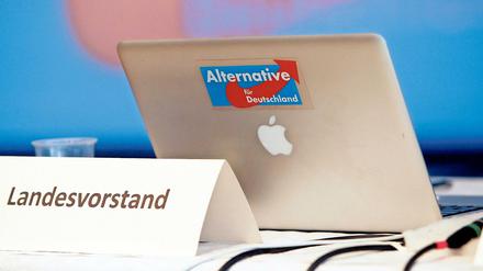 Ausgebremst von einer fehlenden Genehmigung. Die Berliner AfD trifft sich nicht an diesem Wochenende.
