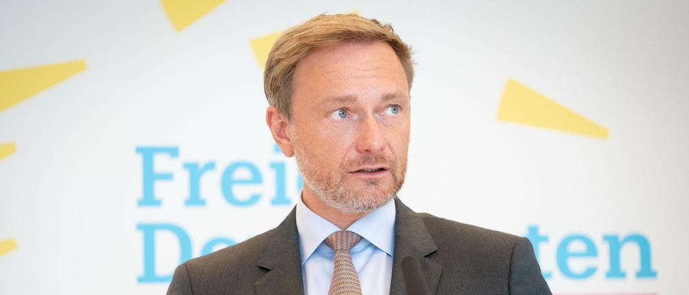 Christian Lindner, Fraktionsvorsitzender und Parteivorsitzender der FDP.
