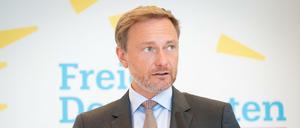 Christian Lindner, Fraktionsvorsitzender und Parteivorsitzender der FDP.