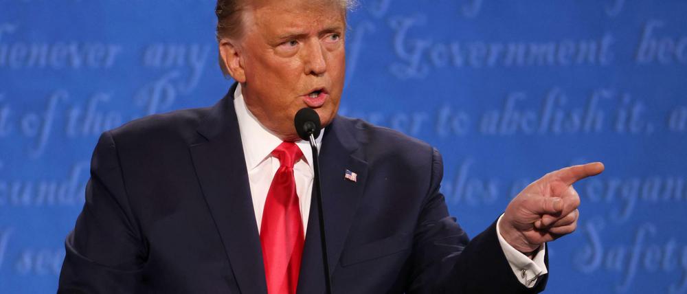 Versucht die Stimmung vor der US-Wahl noch zu kippen: Präsident Donald Trump