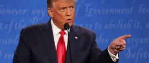 Versucht die Stimmung vor der US-Wahl noch zu kippen: Präsident Donald Trump