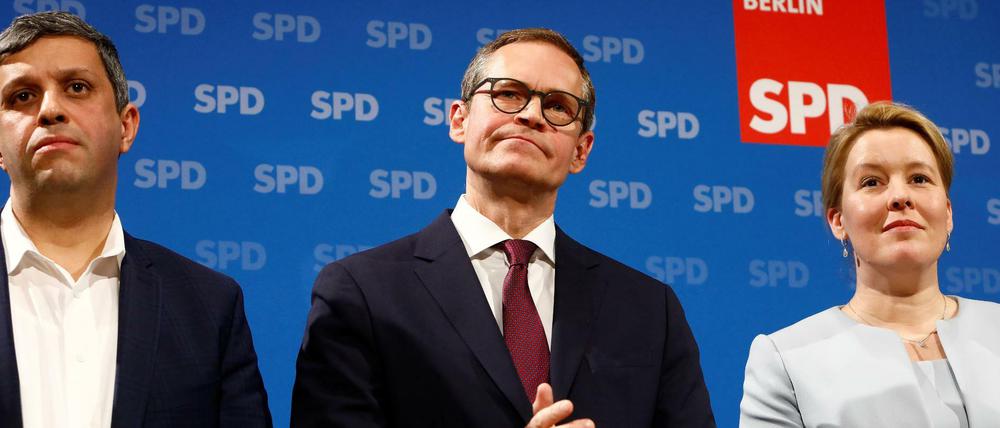 Raed Saleh und Franziska Giffey sollen Berlins Sozialdemokraten aus dem Umfragetief holen. Am Sonnabend wollen sie gemeinsam den Landesvorsitz übernehmen.