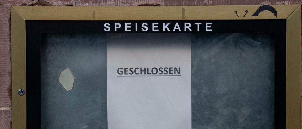 Die Gastronomie wird wieder besonders getroffen.