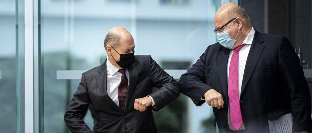 Finden ihr neues Hilfspaket gut: Olaf Scholz (l.) und Peter Altmaier.
