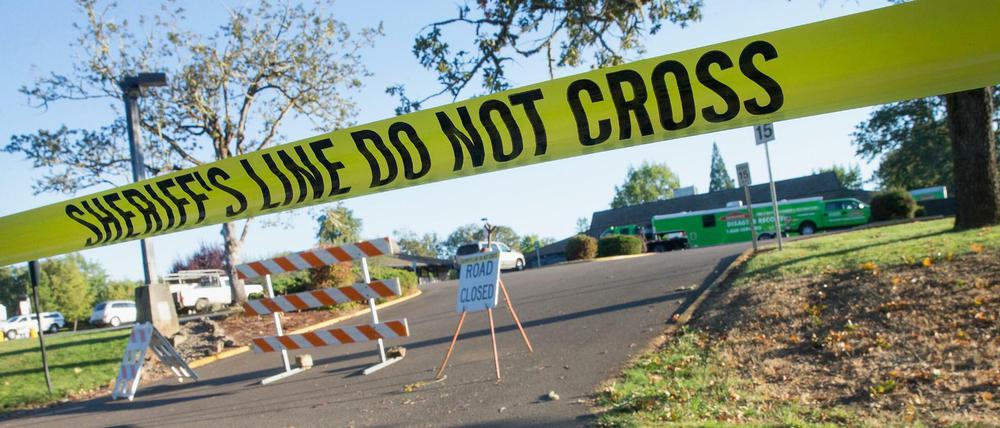 Polizeiabsperrung an einem Tatort in den USA (Symbolbild)