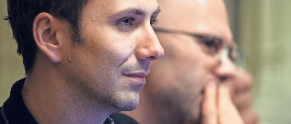 Regisseur Oliver Frljić bei einer Probe seines Stücks „Aleksandra Zec“.