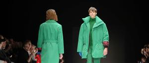 Bei der Fashion Week in Berlin 2018 präsentierten Models eine Kollektion des Modelabels "Ivanman". 