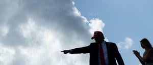 Donald Trump und seine Frau Melania am 30. Oktober in Florida.