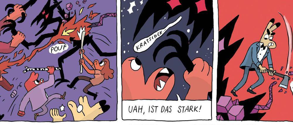 Verkettung unglücklicher Umstände: Eine Szene aus „Pimo & Rex. Die interdimensionale Hochzeit“.