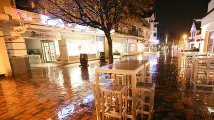 Bereits am Sonntagabend blieben viele Restaurants auf Sylt leer.