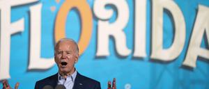 Joe Biden am Donnerstag in Tampa, Florida.