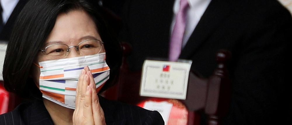 Die Präsidentin Taiwans, Tsai Ing-wen, kann zufrieden sein mit dem Verlauf der Corona-Pandemie in ihrem Land.