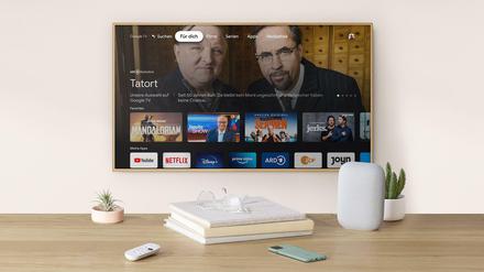 Alles mit einem Blick. Die Oberfläche des neuen Chromecast verbindet Vorschläge der abonnierten Streamingdienste. 