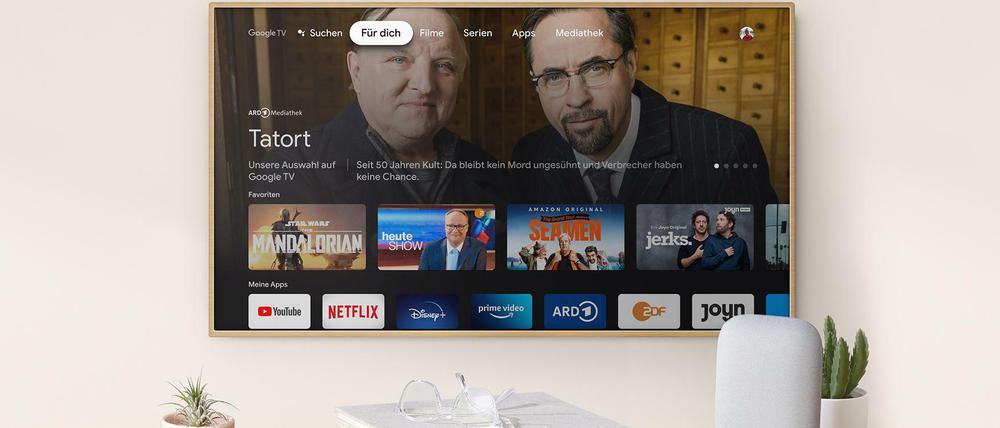 Alles mit einem Blick. Die Oberfläche des neuen Chromecast verbindet Vorschläge der abonnierten Streamingdienste.