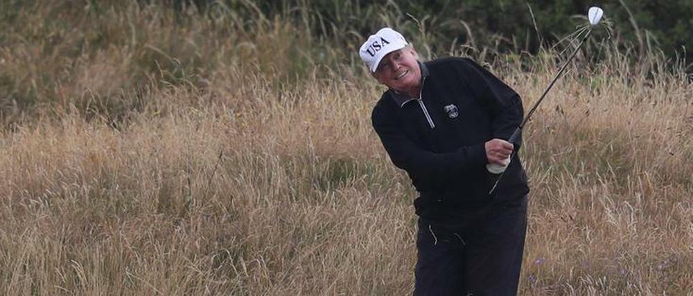 Donald Trump liebt Golf. Und wird dafür von so manchem Golfer geliebt.