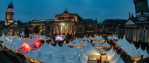 Es war einmal. Der Weihnachtsmarkt auf dem Berliner Gendarmenmarkt ist in diesem Jahr abgesagt worden. 