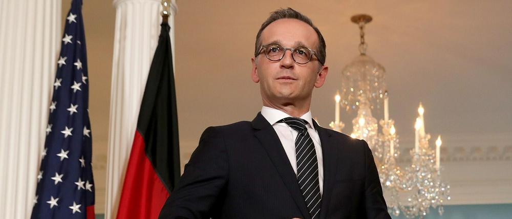 Hat nicht nur gute Erfahrungen mit US-Präsidenten gemacht: Heiko Maas in Washington - hier im Mai 2018.