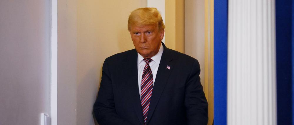 Donald Trump sprach in seiner Pressekonferenz im Weißen Haus von Wahlbetrug - ohne jeglichen Anhaltspunkt. 