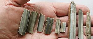 Solche in der Steinzeit vor 7000 Jahren im Gebiet des heutigen Regensburgs hergestellten Feuerstein-Klingen könnten eine Tauschwährung gewesen sein.